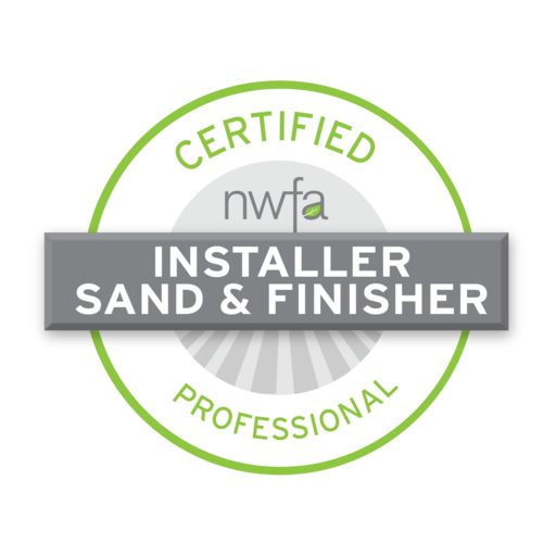 Certified NWFA installer, sand and finisher